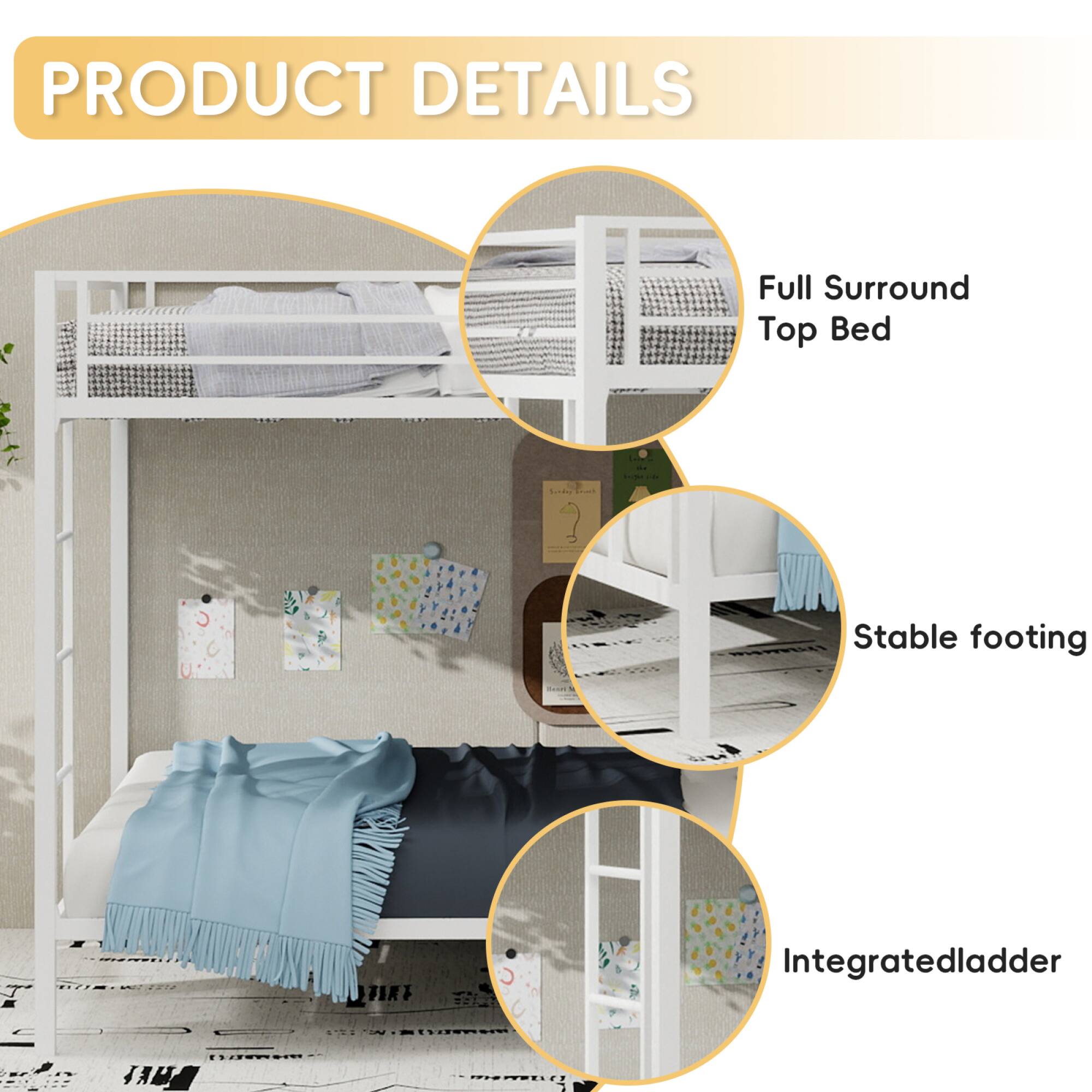 PRODUCT DETAILS

- Full Surround Top Bed
- Stable footing
- Integrated ladder