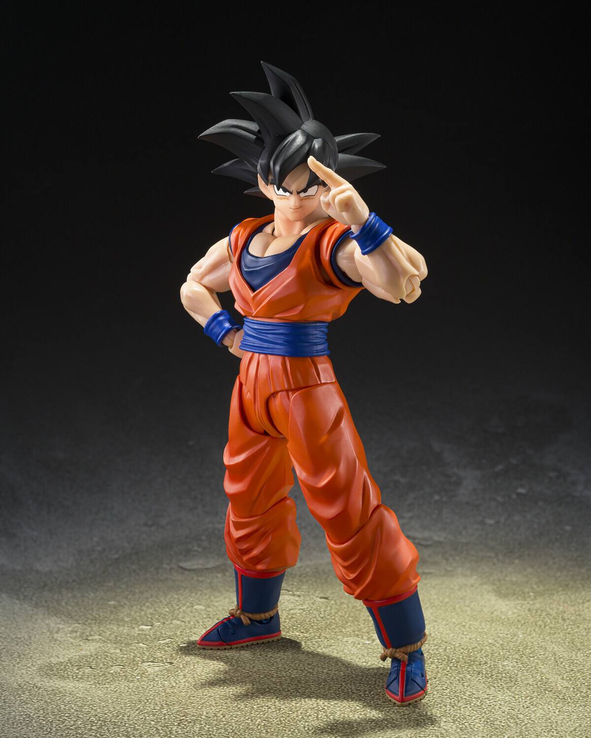 Alt View 2. PopMarket - Tamashii Nations - Dragon Ball Z - S.H.Figuarts - Son Goku Kind-Hearted Saiyan Action Figure   - COLLECTIBLES - Multicolor.