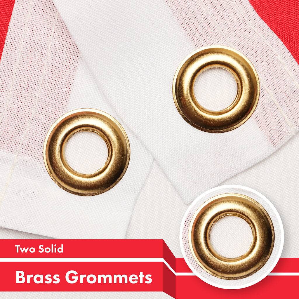 Two Solid Brass Grommets