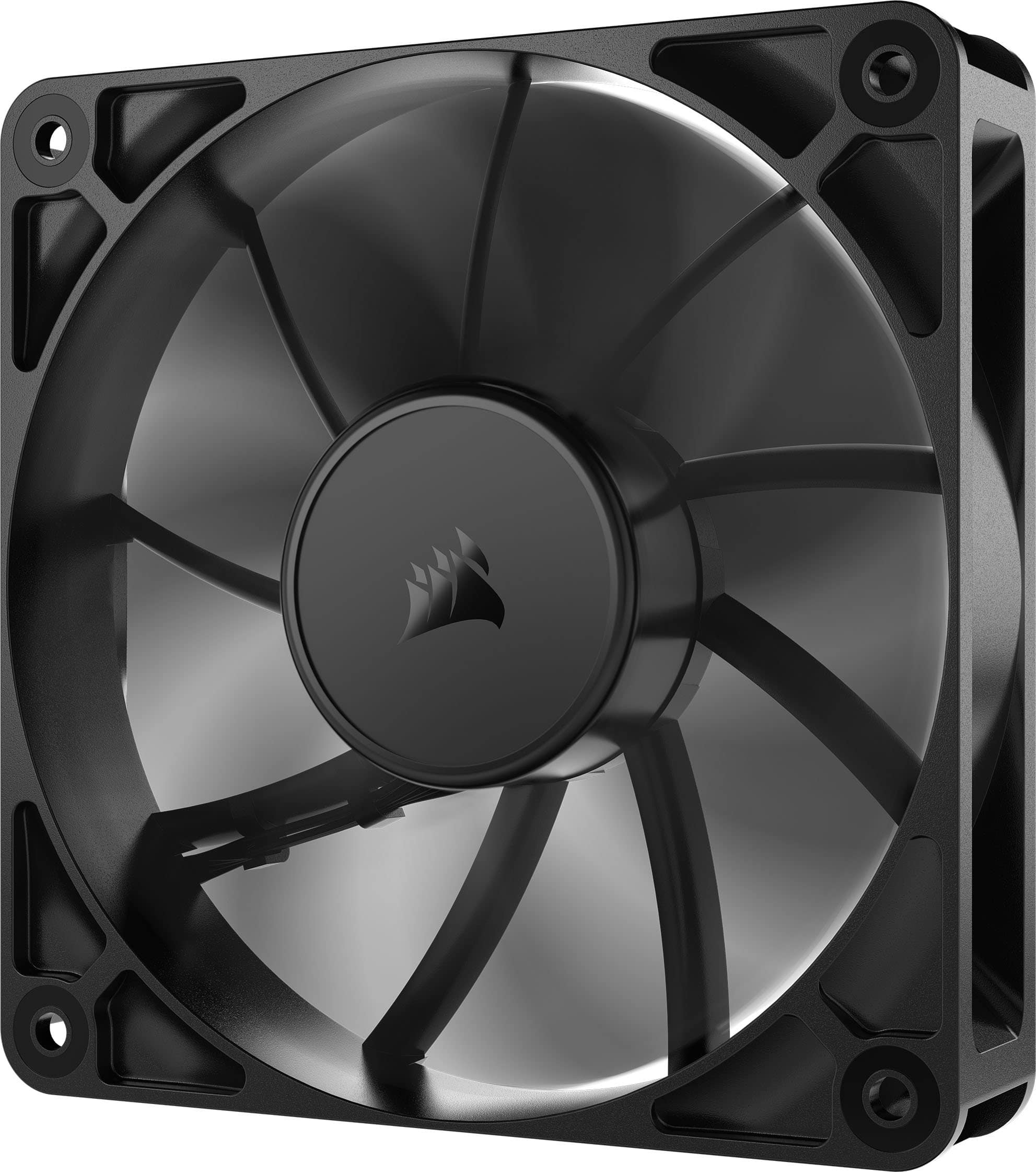 Alt View 1. CORSAIR - RS120 120mm PWM Computer Case Fan Expansion Fan - Black.