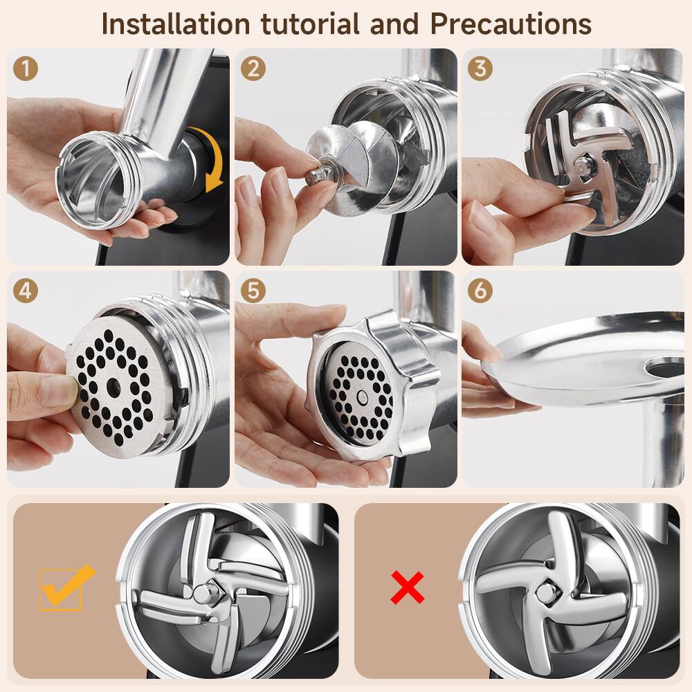 Installation tutorial and Precautions

1. Insert the filter into the pipe.
2. Attach the filter cap.
3. Secure the filter cap.
4. Attach the filter mesh.
5. Attach the filter mesh.
6. Attach the filter cover.