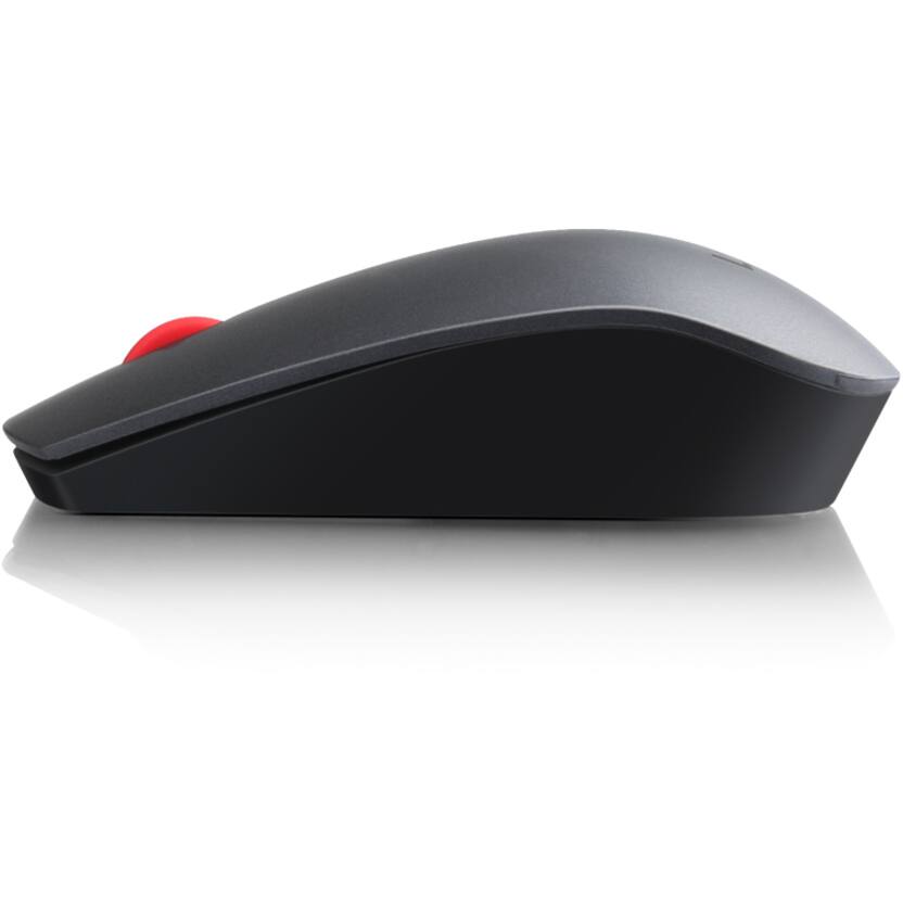 Alt View 2. Lenovo - Lenovo Professional Wireless Laser Mouse - Laser - Wireless - Radio Frequency - Black - USB - 1600 dpi - Scroll Wheel - Black.