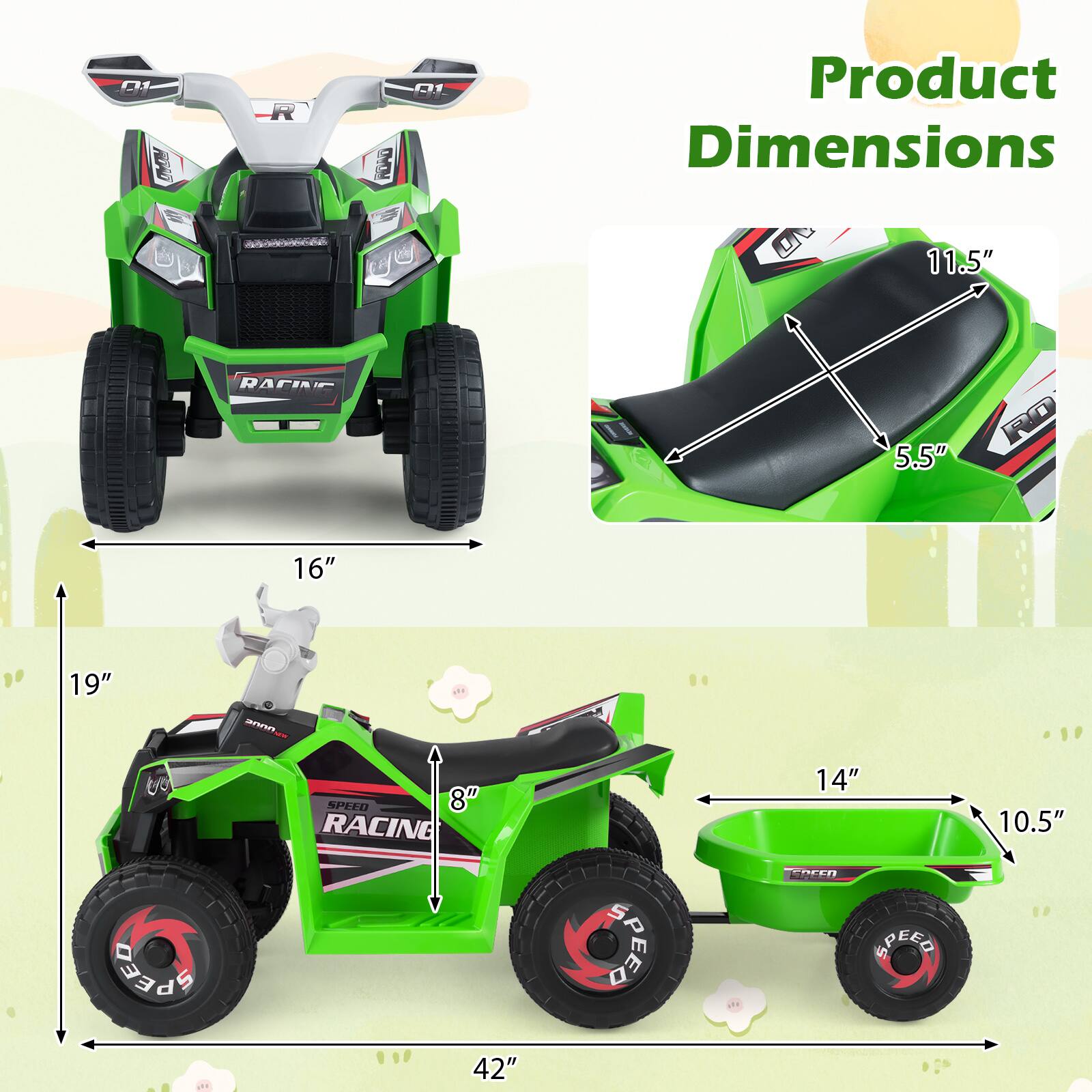 C 3 D Product Dimensions 11.5" x 5.5" x 16" x 19" N. 1 bo SFD 8" x 14" x 10.5" SPEE 42" x 5 PEEL MEO SPEEO