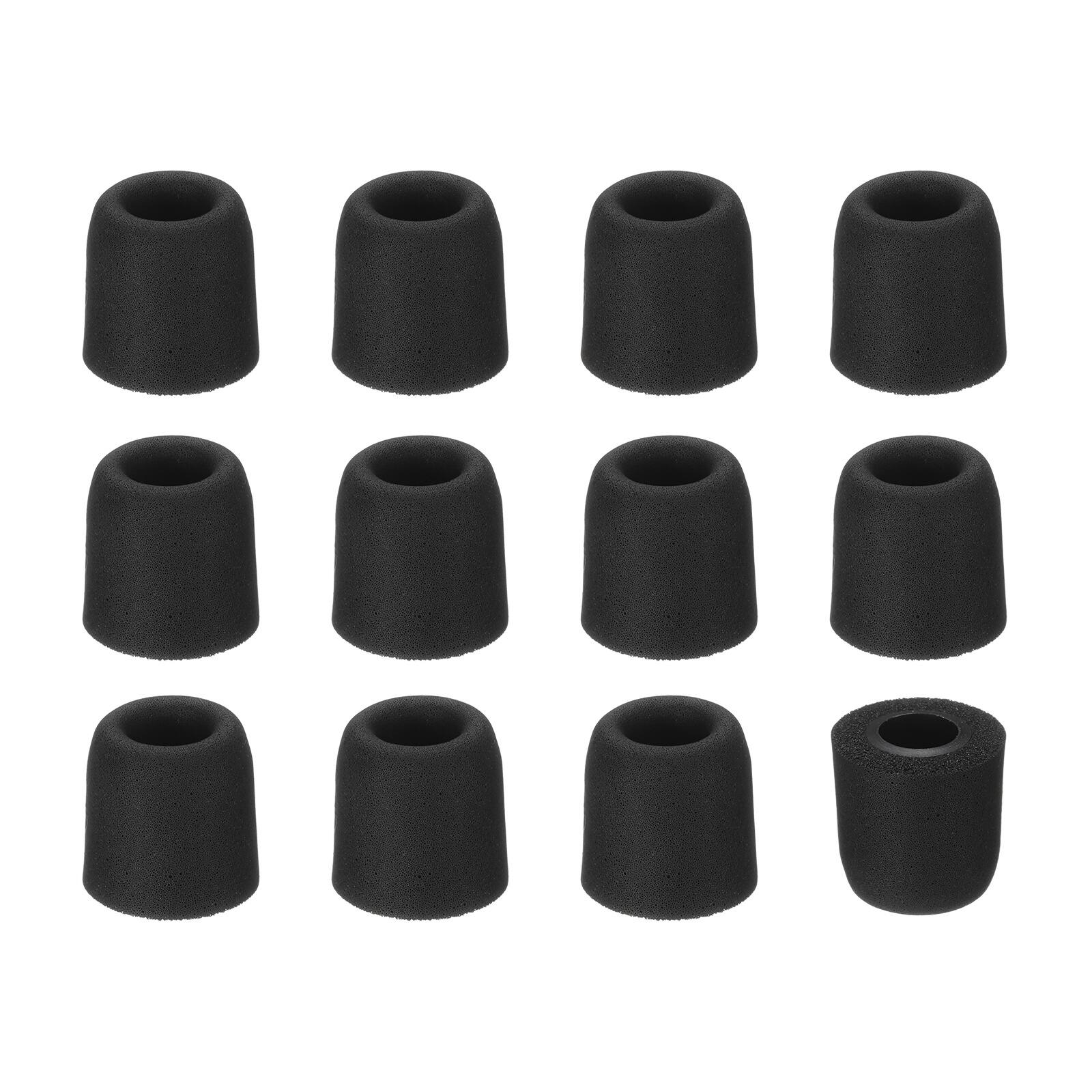 Front. Unique Bargains - Memory Foam Earbud Tips (4.5mm/0.19"), 12pcs/6Pairs - Large, Noise Isolation, Comfort & Secure Fit for Earphones - Black.