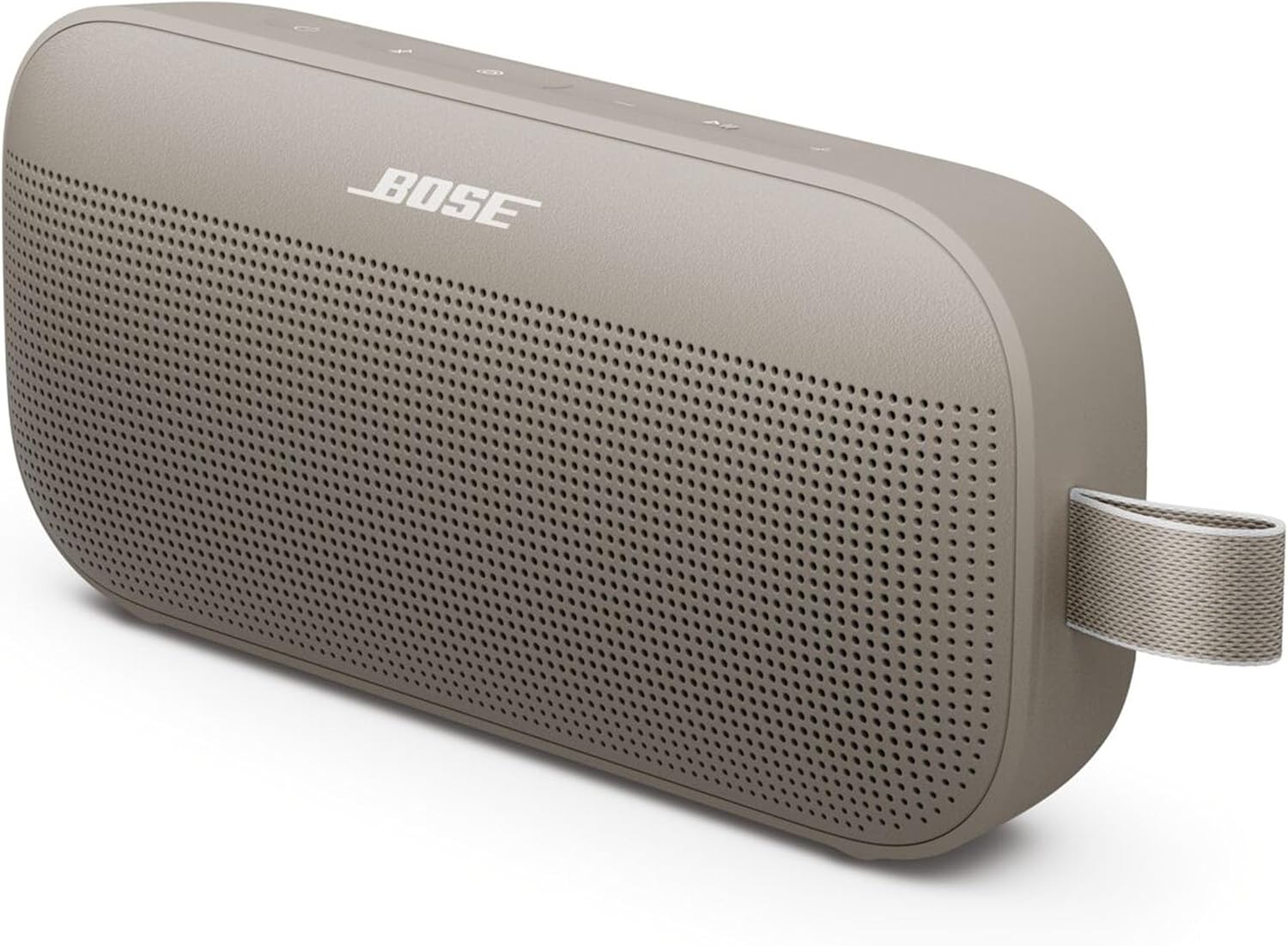 Left. Bose - Bose SoundLink Flex Bluetooth Speaker (2nd Gen) Bundle with Fast Charger - Portable (Sandstone) - Sandstone.