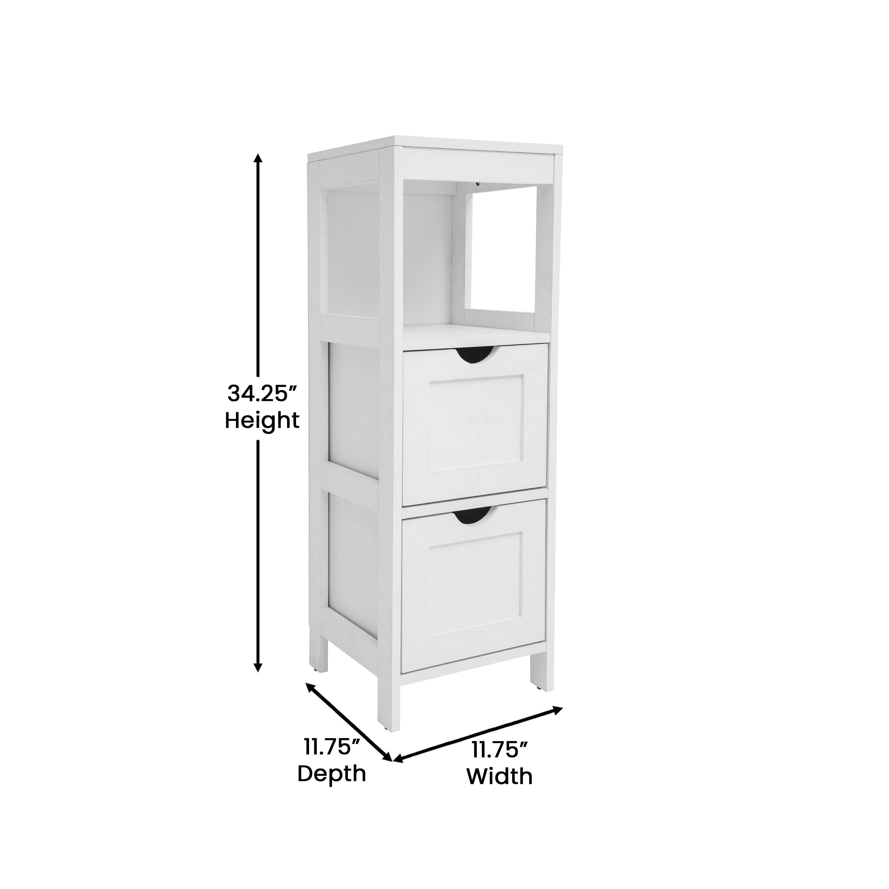 34.25" Height  
11.75" Depth  
11.75" Width