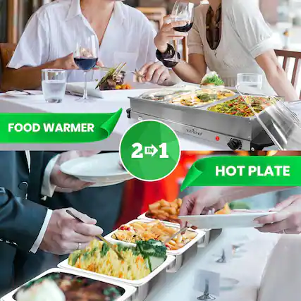 FOOD WARMER
2 IN 1
HOT PLATE
