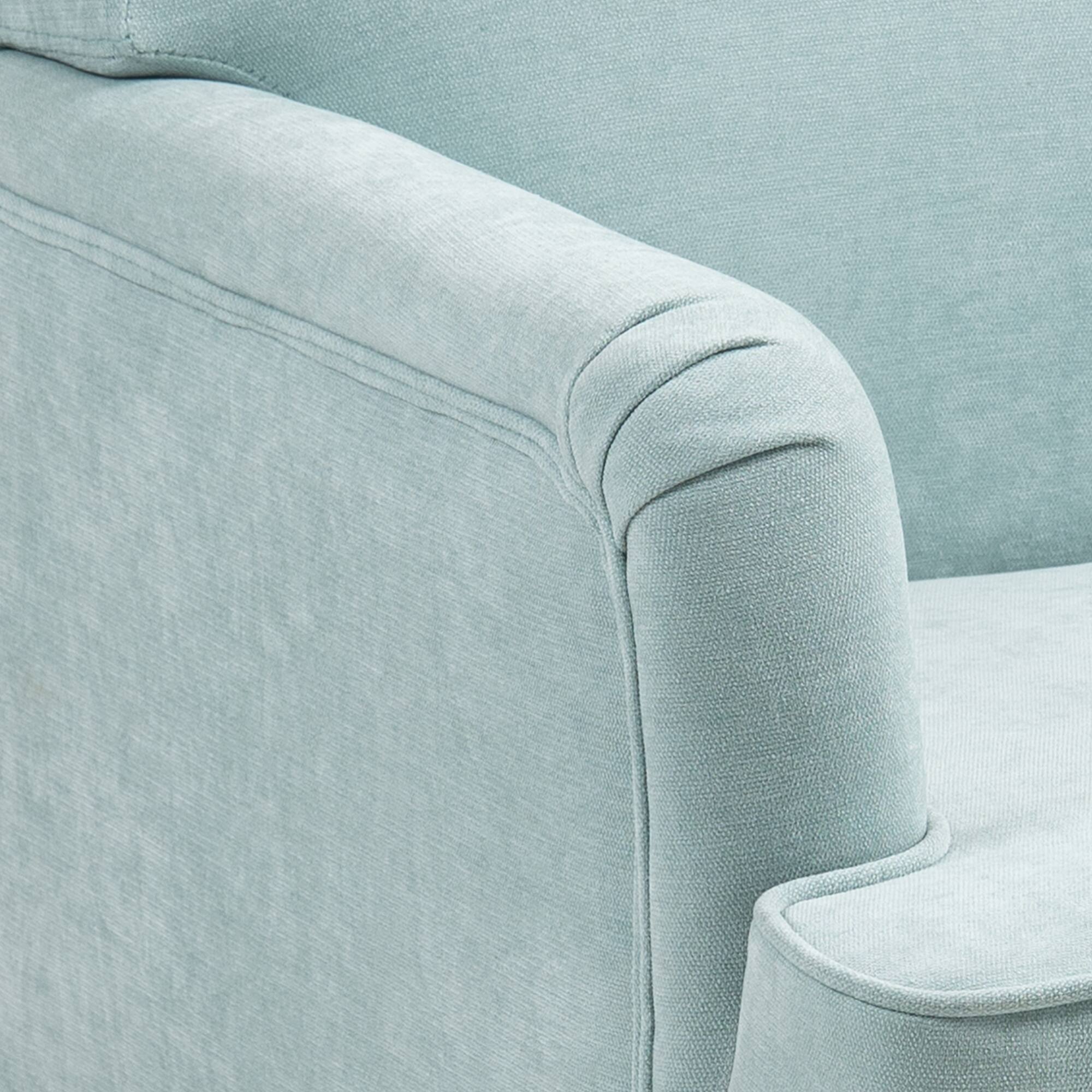 Alt View 8. GOODSILO - Stylish Upholstered Accent Chair with Wooden Legs and Nailhead Trim for Living Room or Bedroom - Sage.