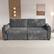 Left. Dyonery - Dyonery 91" Sectional Sleeper Sofa Bed with Pull Out Bed, L Shaped Couch Sleeper Sofa,Plush Corduroy Gray - Gray.
