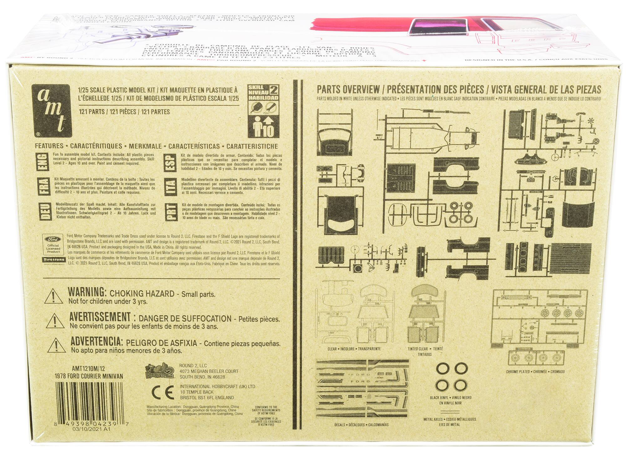 1/25 SCALE PLASTIC MODEL MAQUETTE PLASTIQUE NIVEAU L'ECHELLE DE 1/25 MODELISMO PLASTICO ESCALA 1/25 HABILIDAD PARTS 121 PIECES 121 PARTES PARTS OVERVIEW PRESENTATION DES PIECES VISTA GENERAL DE LAS PIEZAS MOLDED OTHERWISE INDICATED AUCIES INDICATON CONTRAIRE MODELADAS NO IGUE CONTRARIO FEATURES CARACTERISTIQUES MERKMALE CARACTERISTICAS CARATTERISTICHE

1/25 SCALE PLASTIC MODEL KIT / KIT MAQUETTE EN L'ECHELLE DE 1/25 / KIT DE MODELISMO DE PLASTICO ESCALA 1/25

121 PARTS / 121 PIECES / 121 PARTES

FEATURES - CARACTERISTIQUES - MERKMALE - CARACTERISTICHE

KIT de maquette amusant à monter. Contient: la maquette, les instructions illustrées qui décrivent l'assemblage. Niveau de difficulté: 2 - Éléments