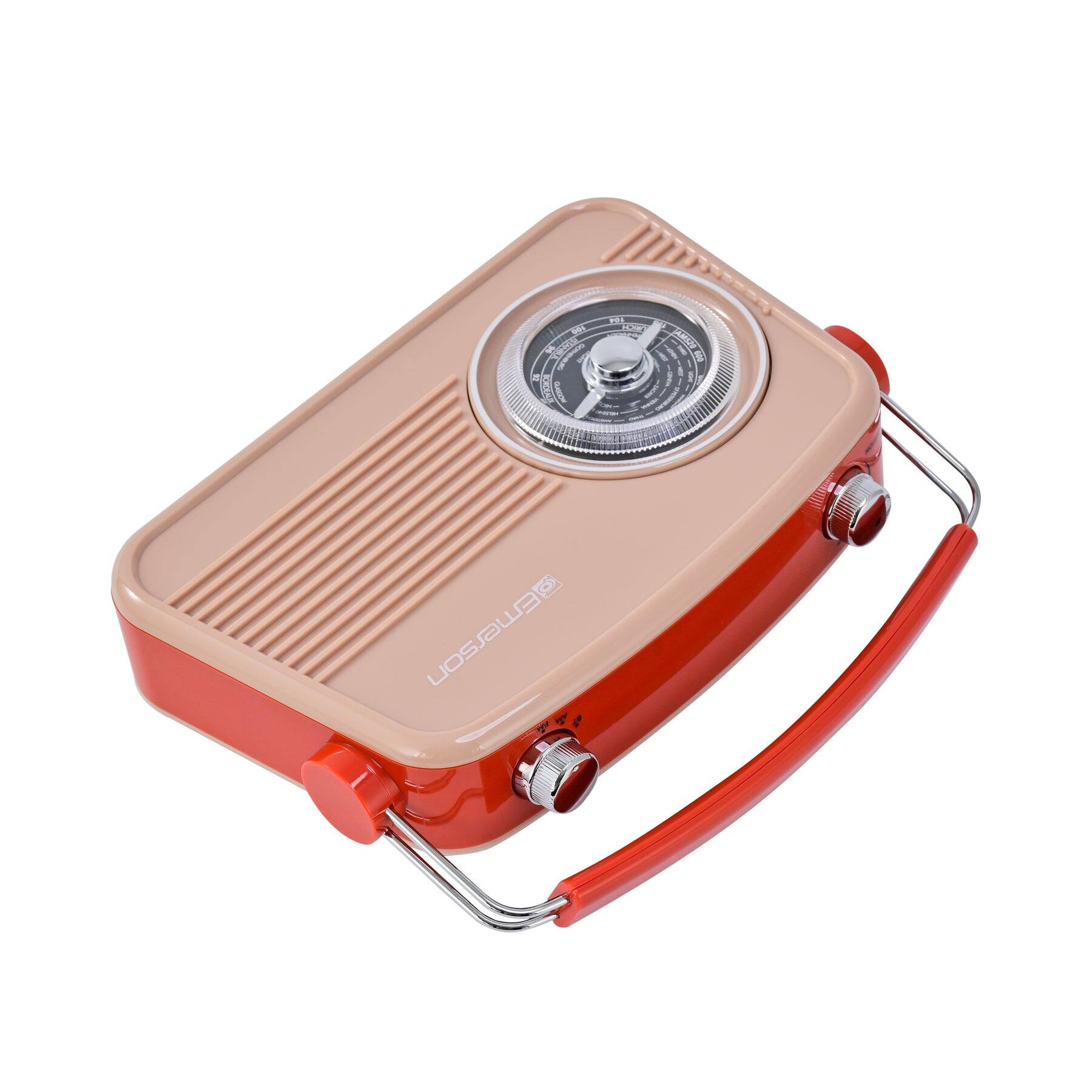 Alt View 9. Emerson - Portable Bluetooth® Retro Radio with Built-in Rechargeable Battery.
