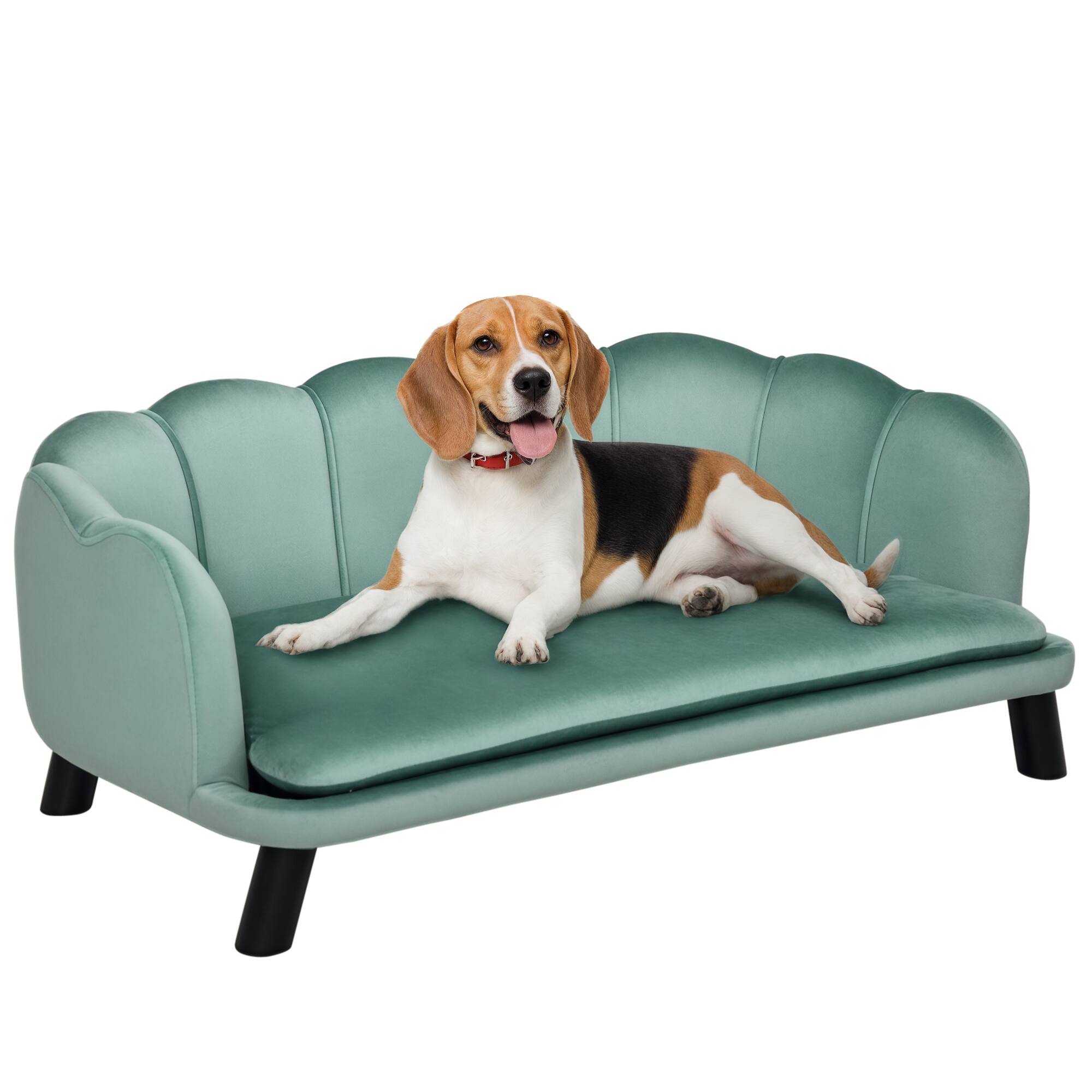 Pawhut - Design Pet Sofa for Medium and Large Sized Dogs - Green