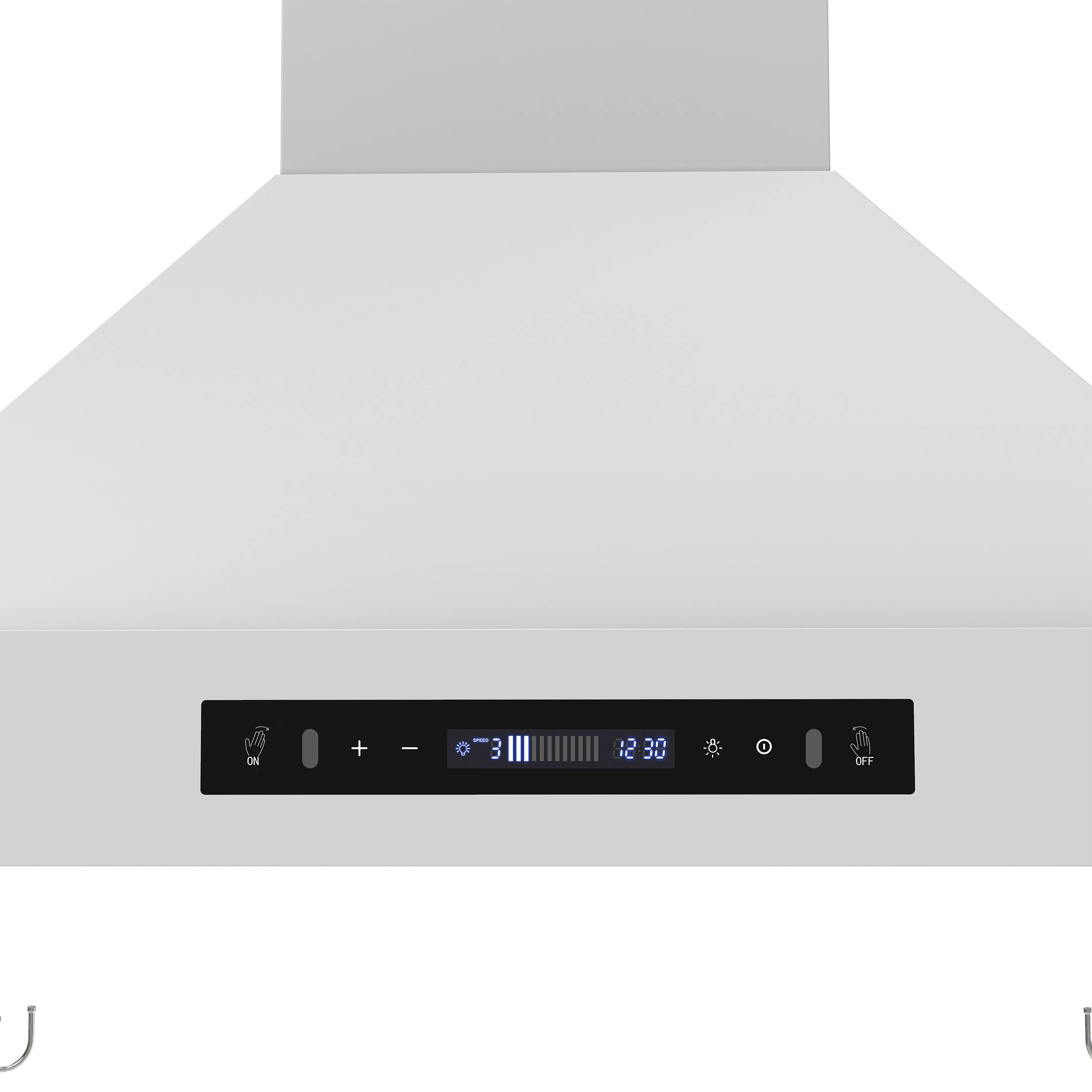 Alt View 1. Forno Appliances - Venezia 30" Wall-Mounted Range Hood with Touch Controls and Baffle Filters - White.