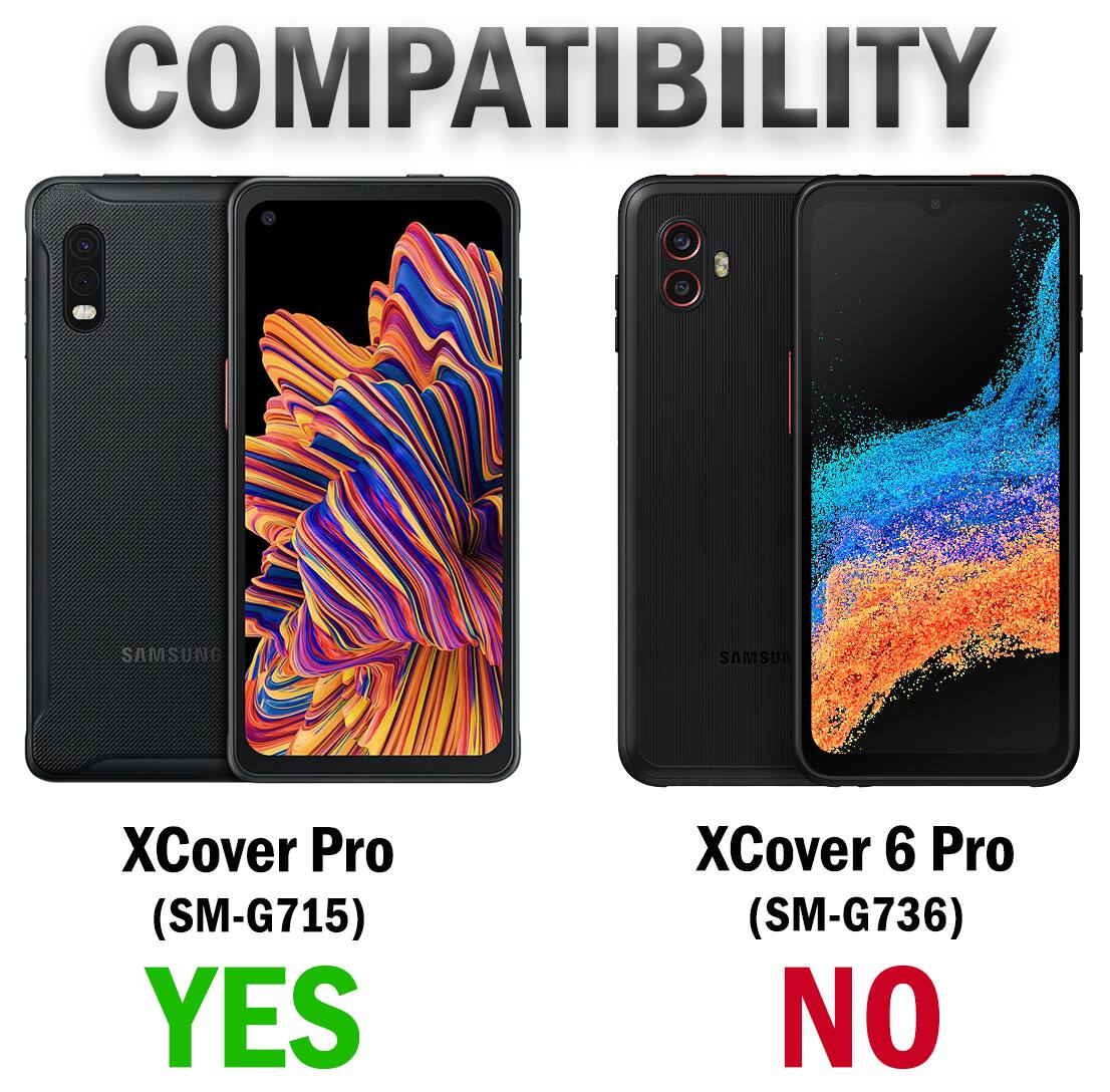 COMPATIBILITY

SAMSUNG

XCover Pro (SM-G715) YES

XCover 6 Pro (SM-G736) NO