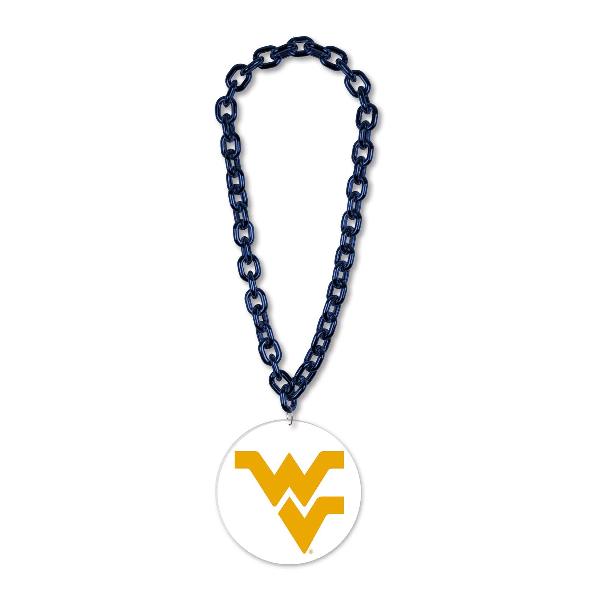 WinCraft - West Virginia Mountaineers Big Chain Logo Necklace - Multicolor