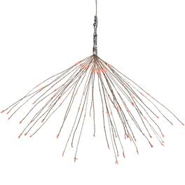 Northlight - LED Lighted Firework Branch Christmas Decoration - Micro Fairy Lights - 20" - Red