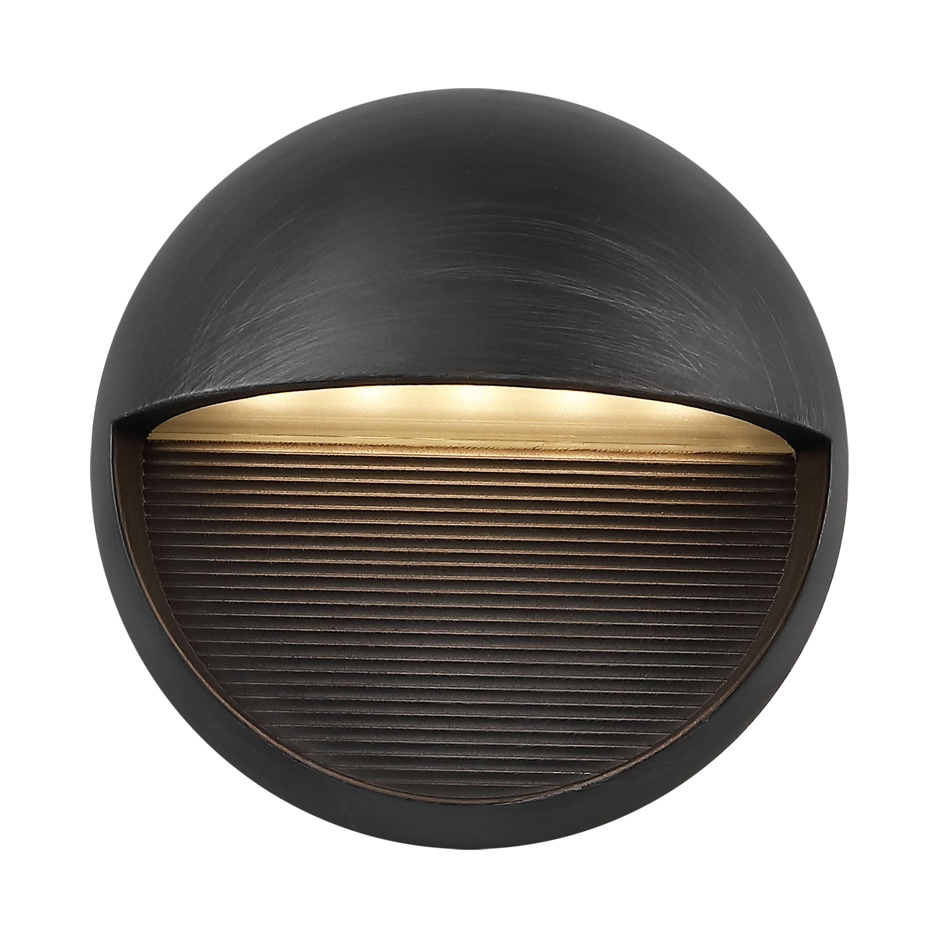 "Jonathan Y - Orbe 6.25"" Outdoor Metal/Glass Dimmable Integrated LED Wall Sconce - Rustic Black" price history on PriceWatchPro