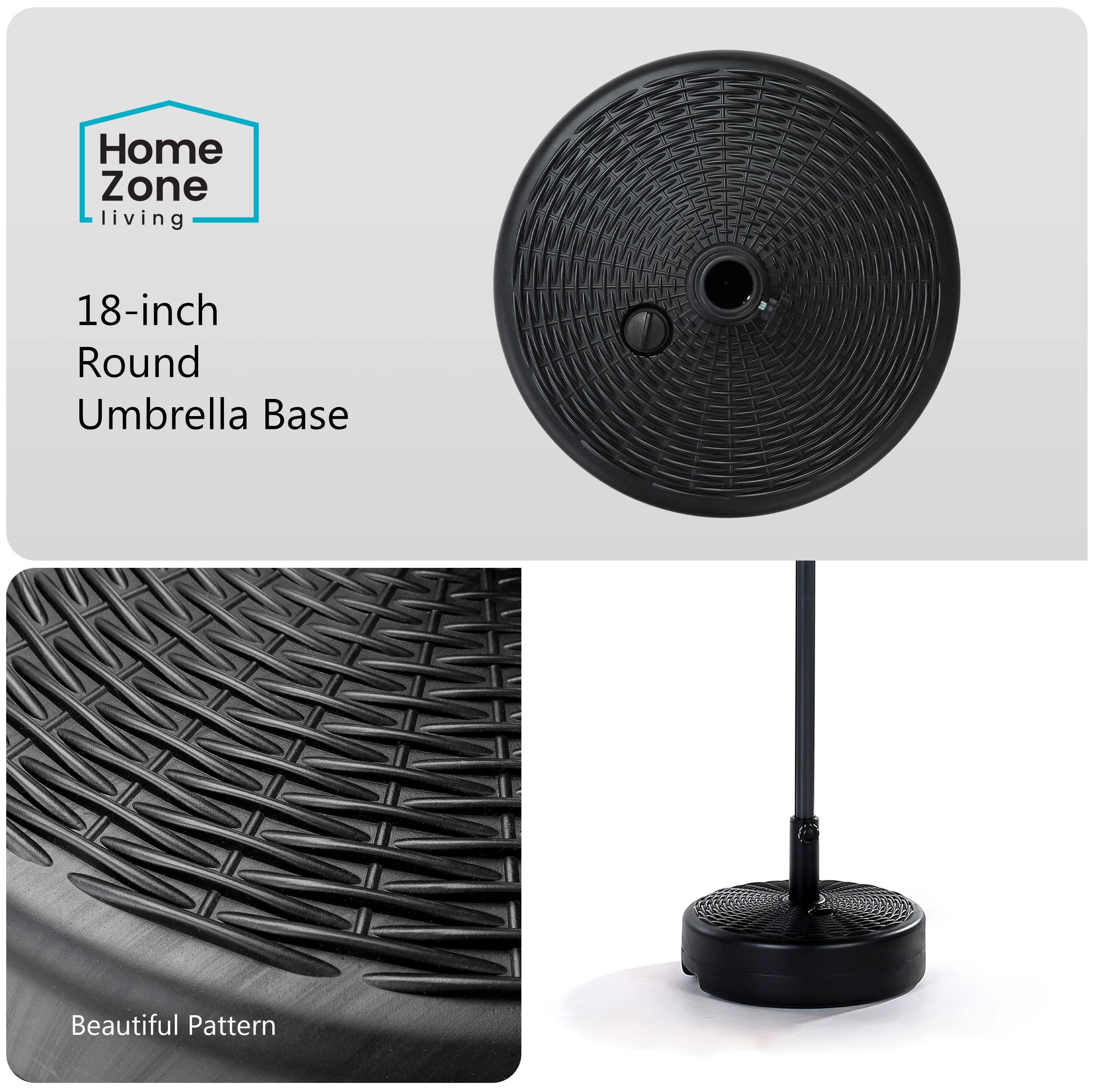 Home Zone Living  
18-inch Round Umbrella Base  
Beautiful Pattern