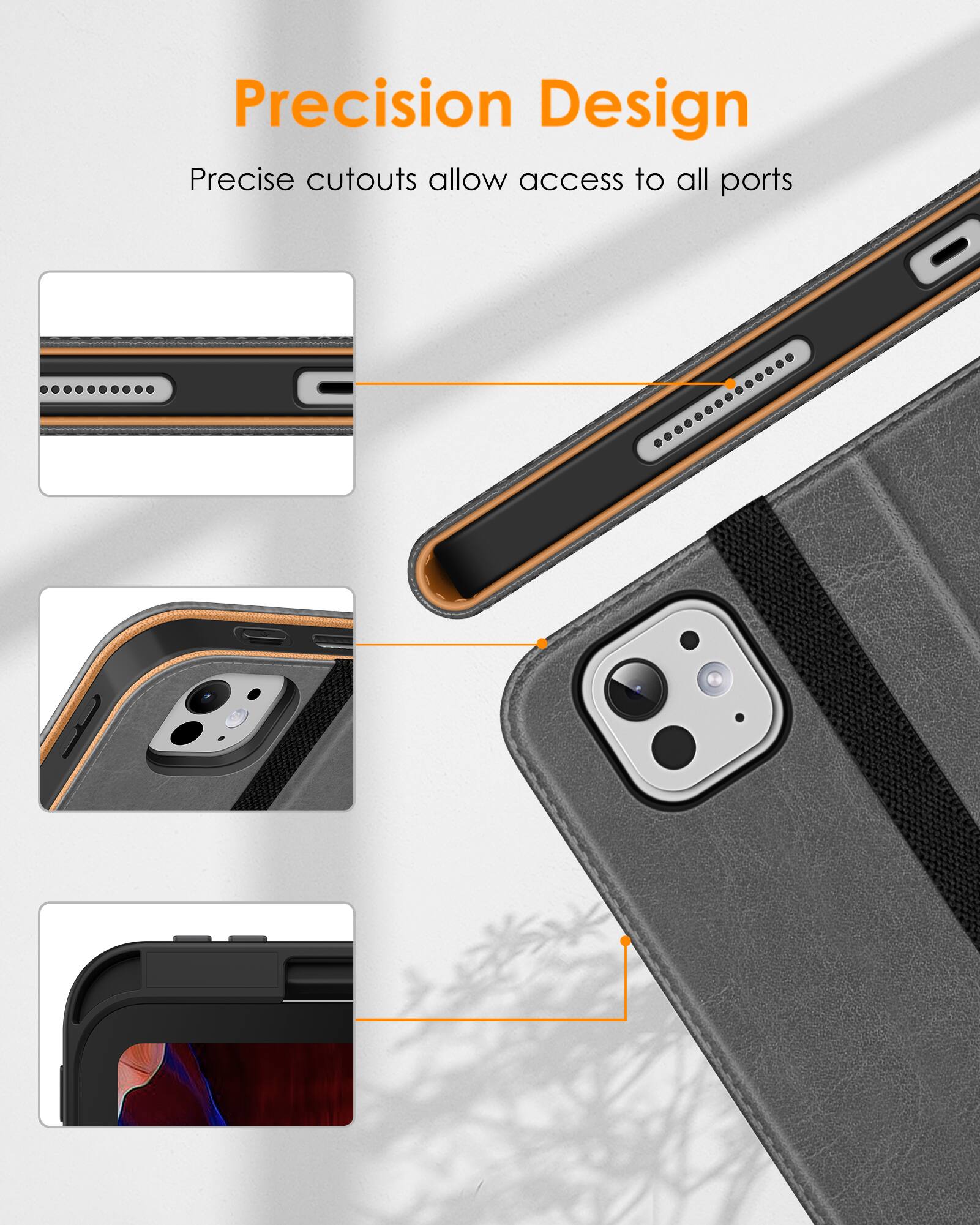 Precision Design  
Precise cutouts allow access to all ports