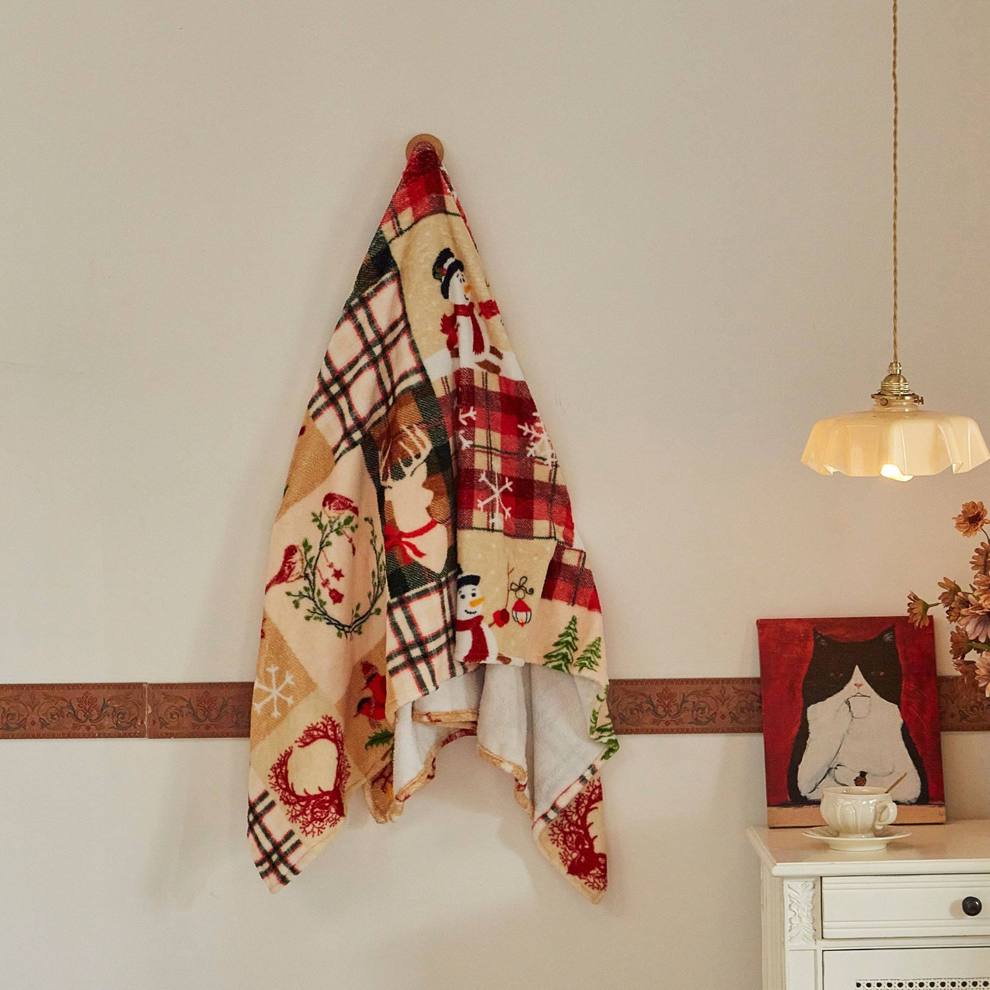 Alt View 3. MarCielo - MarCielo 1 PC Christmas Throw Blanket 50" x 60" – Soft Flannel Holiday Blanket for Couch, Sofa, or Bed - Multicolored.