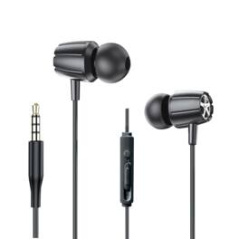 Xyst - 3.5mm Stereo In-Ear Earbuds with Microphone - Black
