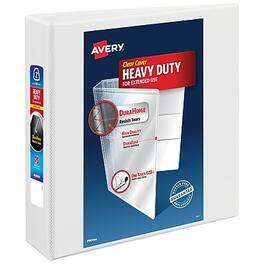 Avery - Heavy Duty 2" 3-Ring View Binders, One Touch EZD Ring - White