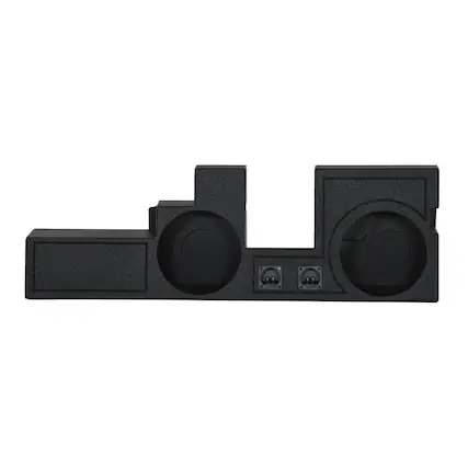 Front. QPower - Q Power Dual 12" Ported Sub Enclosure for Ford F-250, F-350 Super Duty 2000-2025 - Charcoal Gray.