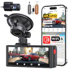 REDTIGER 9:41 Redtiger F7NA 4K UHD STARVIS 2 IMX678 D 69 Mieor Switch Sound . REC Snapshot PS al Speed 58 mph 7832m 1 WiFi 6 20MB/s Downloads N N12t1 N 4K 68 mph 207700 03:22 10:52 AM