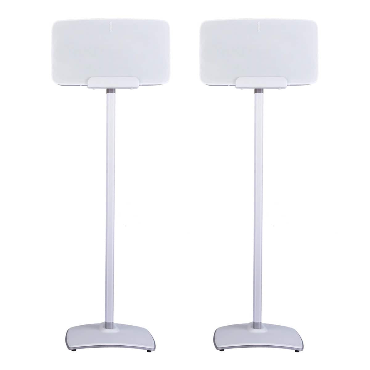 Front. Sanus - Sanus Wireless Speaker Stands Designed for Sonos Five and Play: 5 Speakers - Pair - White.