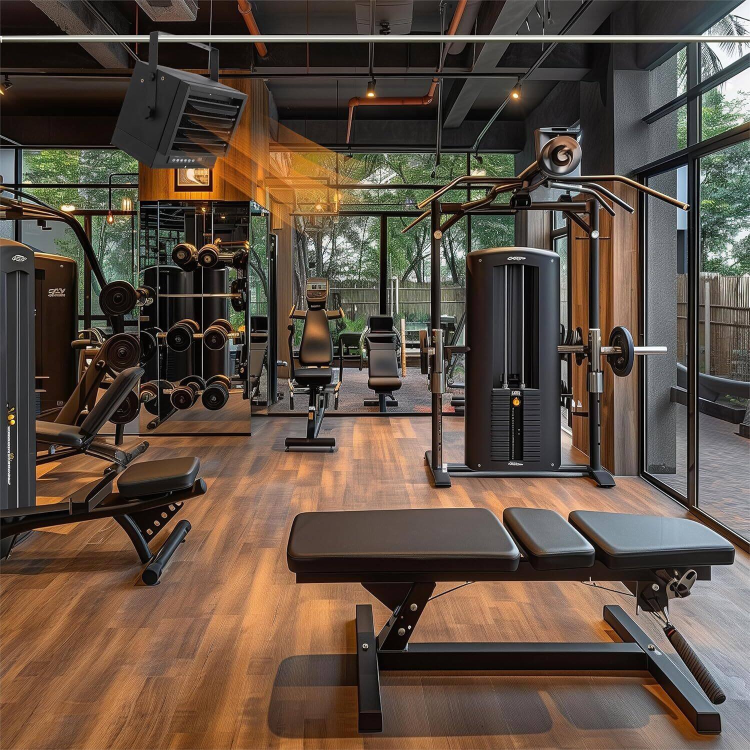 Alt View 1. Acekool - 7000w, Ceiling or Wall Mounted Electric Garage Heater for Large Rooms, Shops.