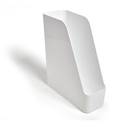 Alt View 3. TRU RED - Plastic Magazine File, 2/Pack - White.