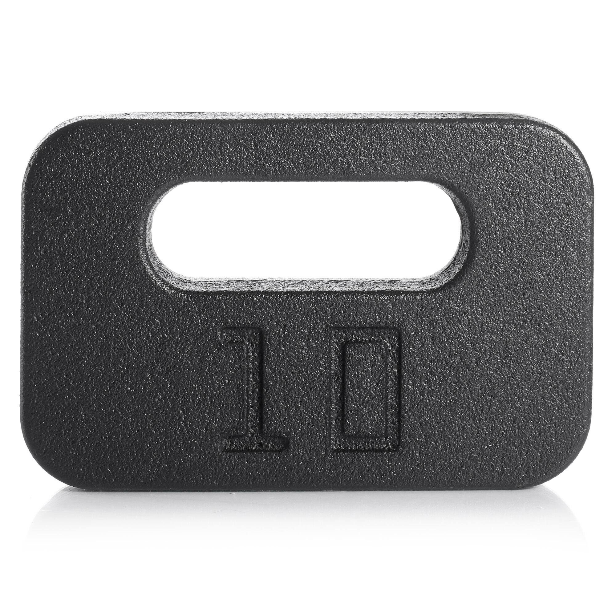 Alt View 1. Philosophy Gym - Cast Iron Ruck Weight - Weighted Fitness Plate with Handle - 10-45 lbs - Cast Iron.