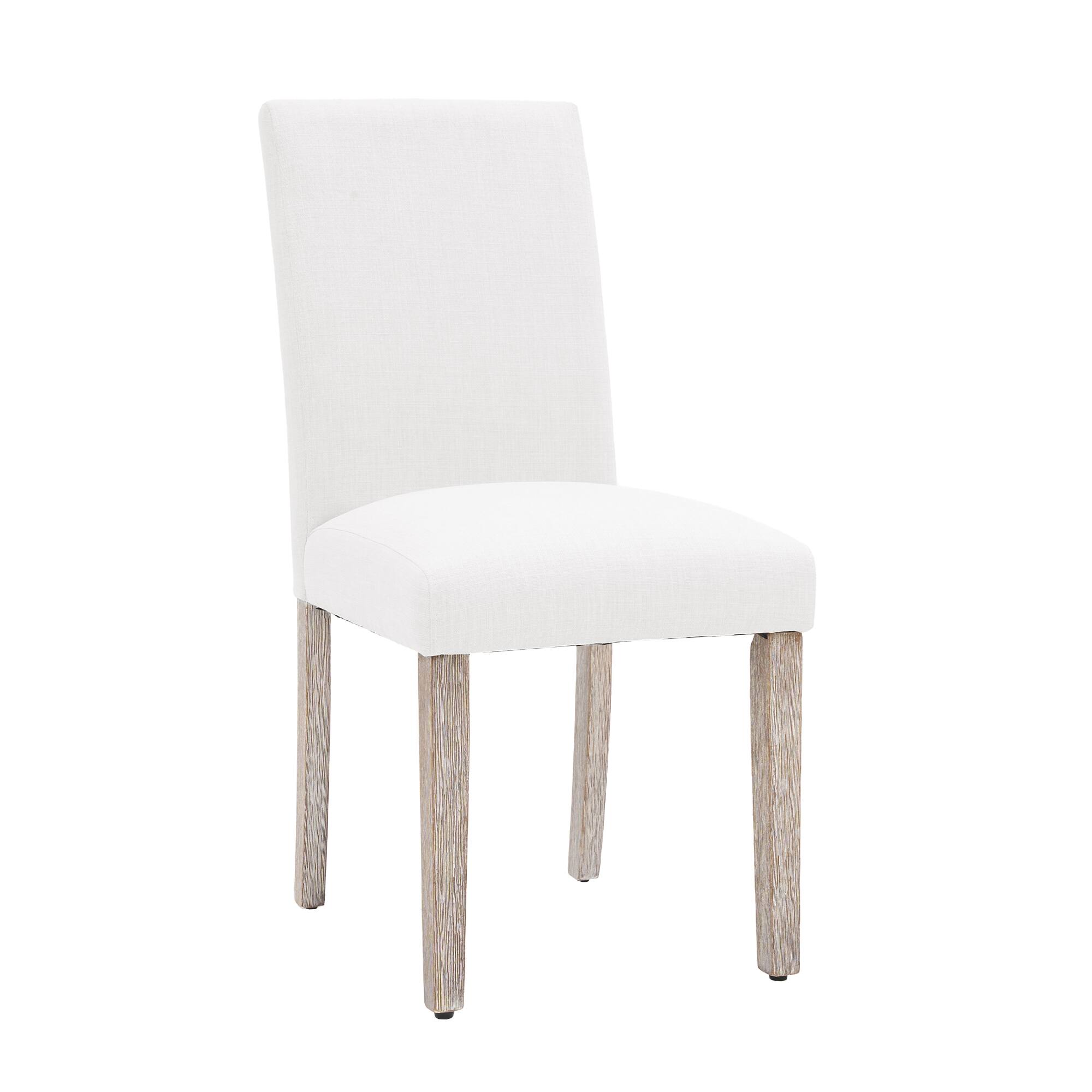 Alt View 1. FERPIT - FERPIT Set of 4 Modern Upholstered Dining Room Chairs with Stylish Design, White - White.