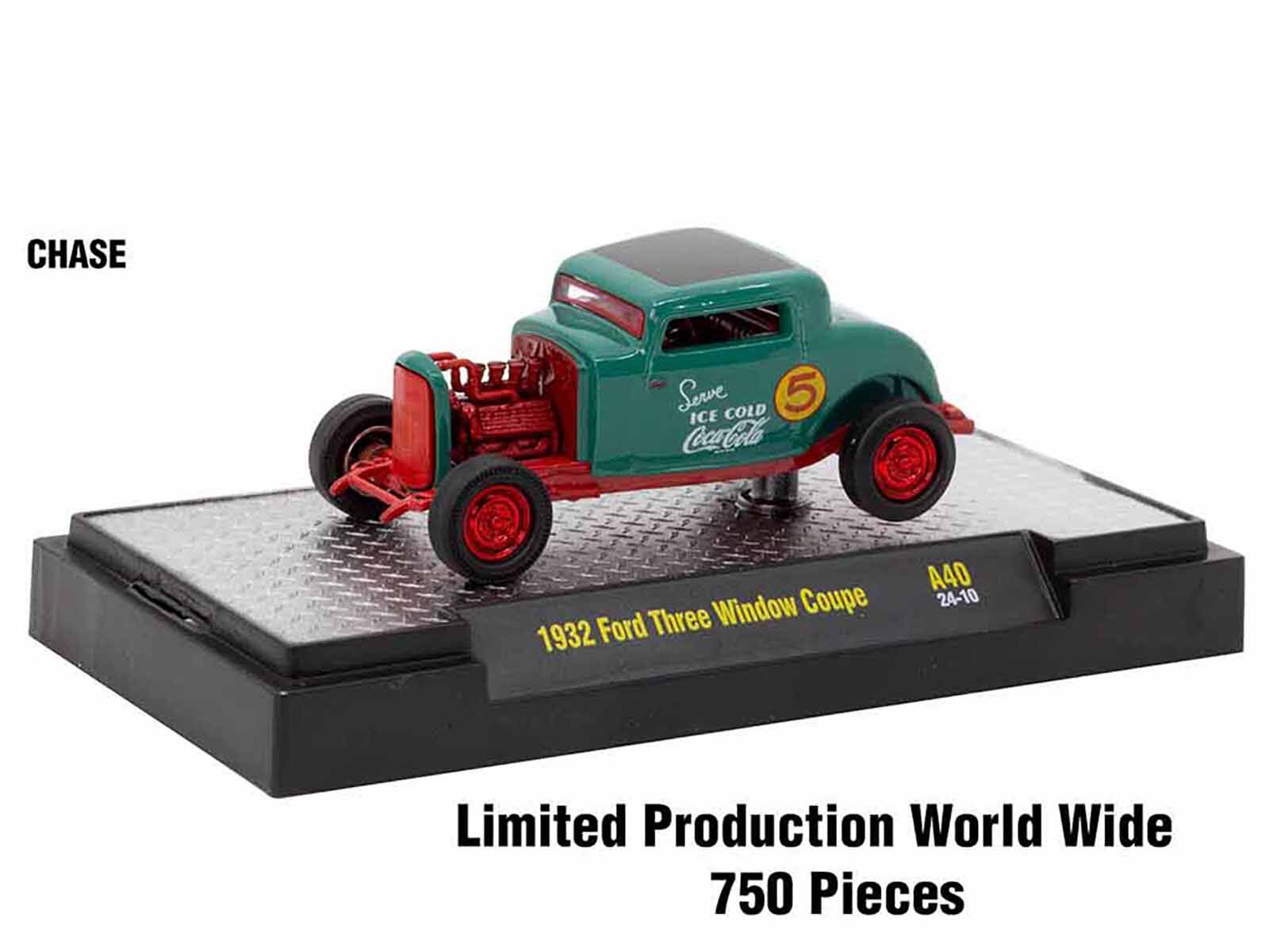 CHASE  
Serve ICE COLD Coca-Cola  
1932 Ford Three Window Coupe  
A40 24-10  
Limited Production World Wide  
750 Pieces