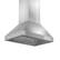 Angle. ZLINE - 36 in. Outdoor Island Mount Range Hood (597i-304-36) - Silver.