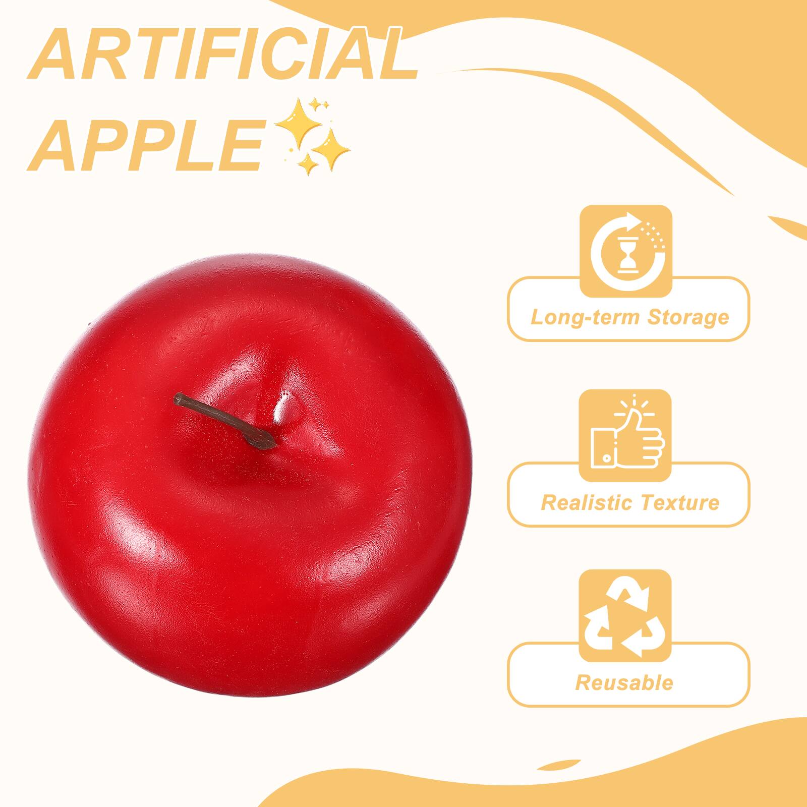 ARTIFICIAL APPLE

- Long-term Storage
- Realistic Texture
- Reusable