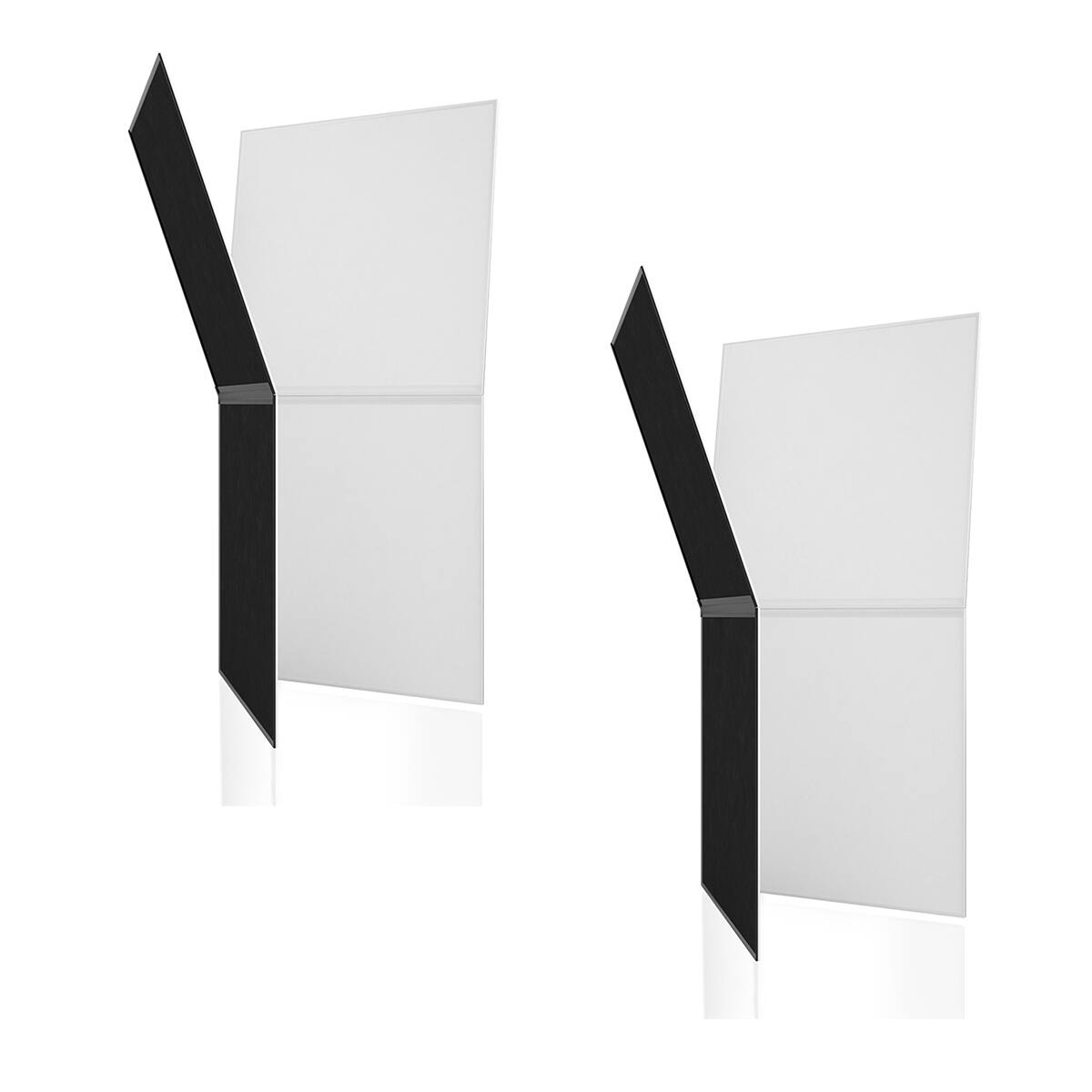 Front. V-FLAT WORLD - V-FLAT WORLD Foldable V-Flat 2.0, Black/White, 2-Pack.