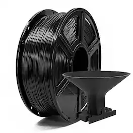 Flashforge - ASA Filament 1.75mm ±0.02mm, 93°C Temp Res, 1kg Pool, Clog-Free, for Most 1.75mm 3D Printers - Black