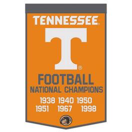 WinCraft - Tennessee Volunteers 24" x 38" Wool Championship Banner - Multicolor