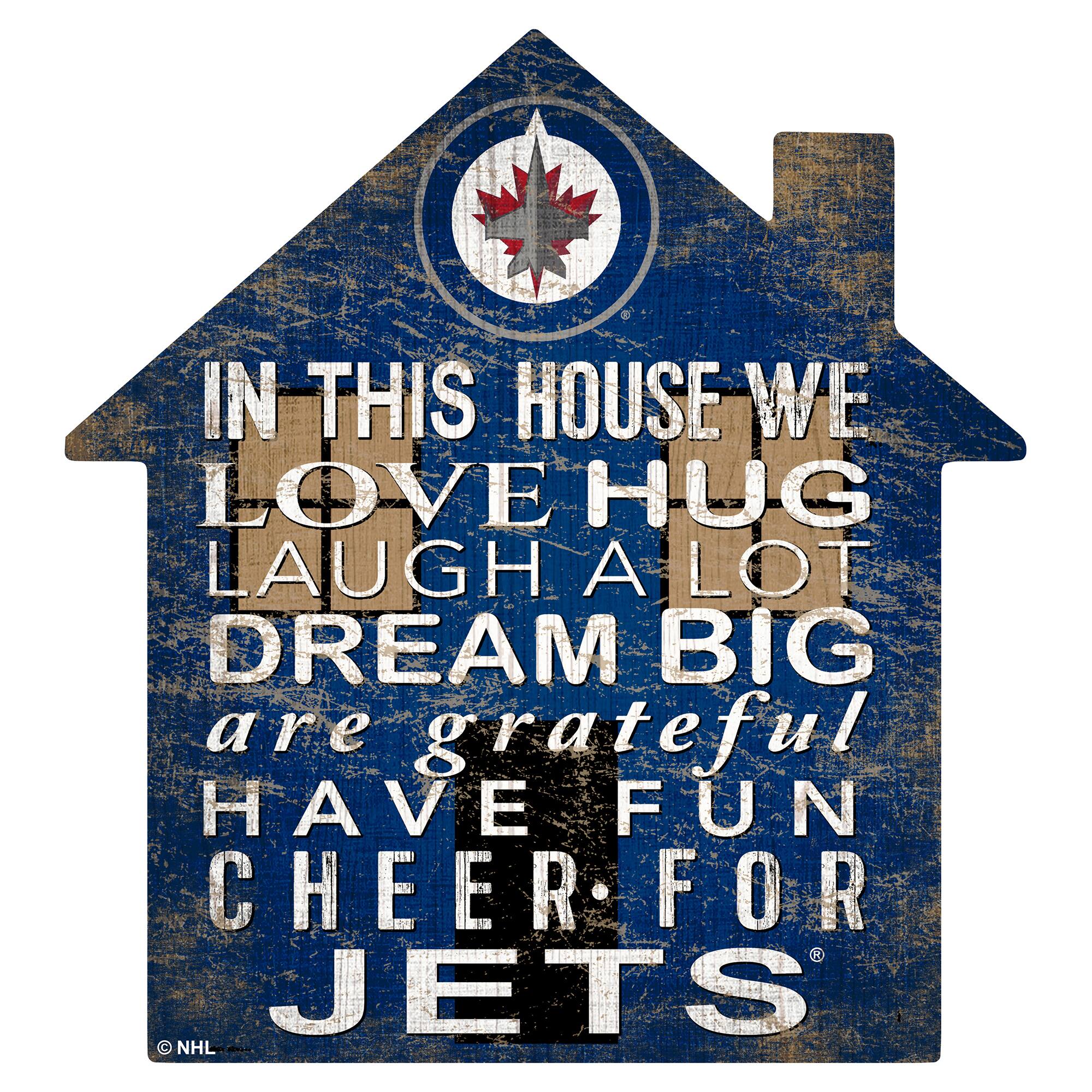 Winnipeg Jets 12'' Team House Sign