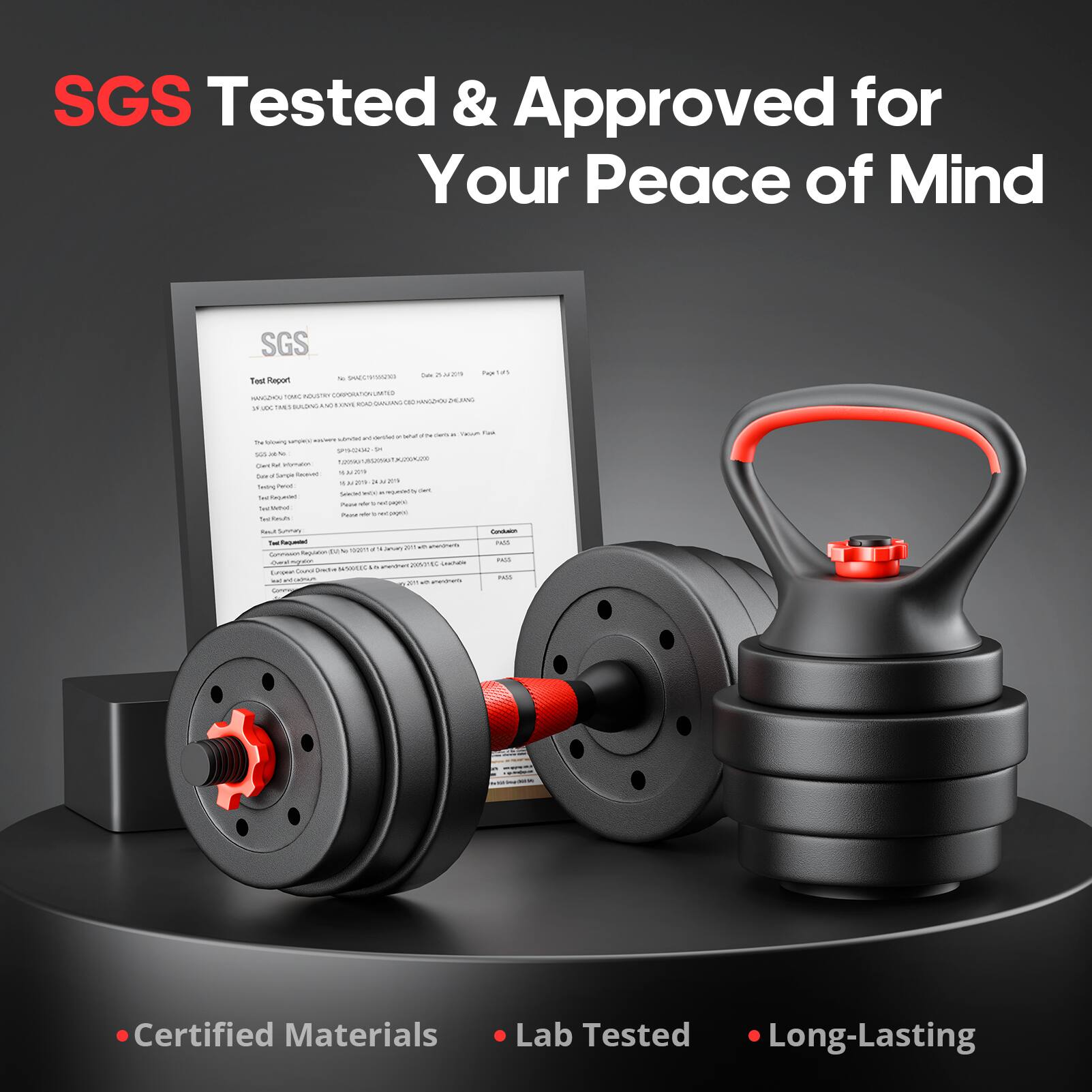 SGS Tested & Approved for Your Peace of Mind

Certified Materials
Lab Tested
Long-Lasting