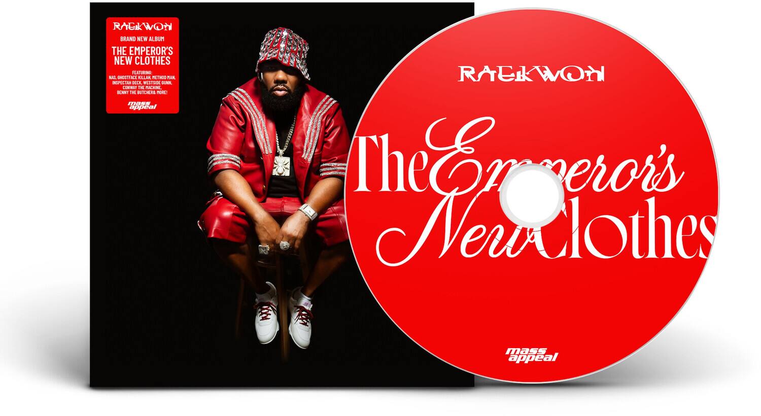 RAEKWON BRAND NEW ALBUM THE EMPEROR'S NEW CLOTHES FEATURING: NAS SHOSTFACE KILLAN MTHOO MAN INSPECTAN DECK WESTDOE SUMIN CONWAT THE MACKIN BENNT THE BUTCHERE MORE m1098 appeal RAUWON The Emperor's New Clothes mass appeal