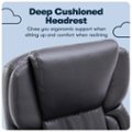 Alt View Zoom 13. Serta - Garret Bonded Leather Executive Office Chair with Premium Cushioning - Space Gray.