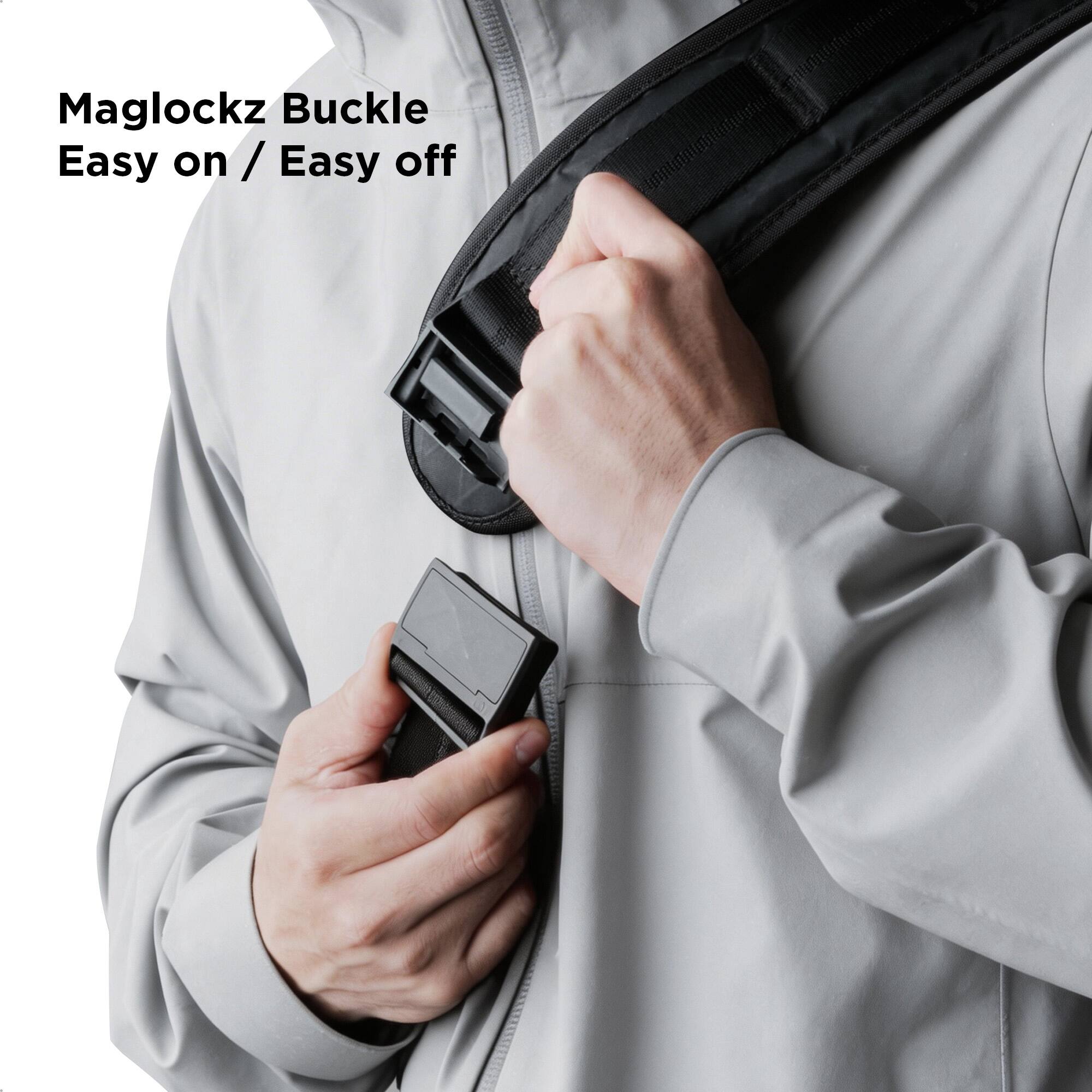 Maglockz Buckle  
Easy on / Easy off