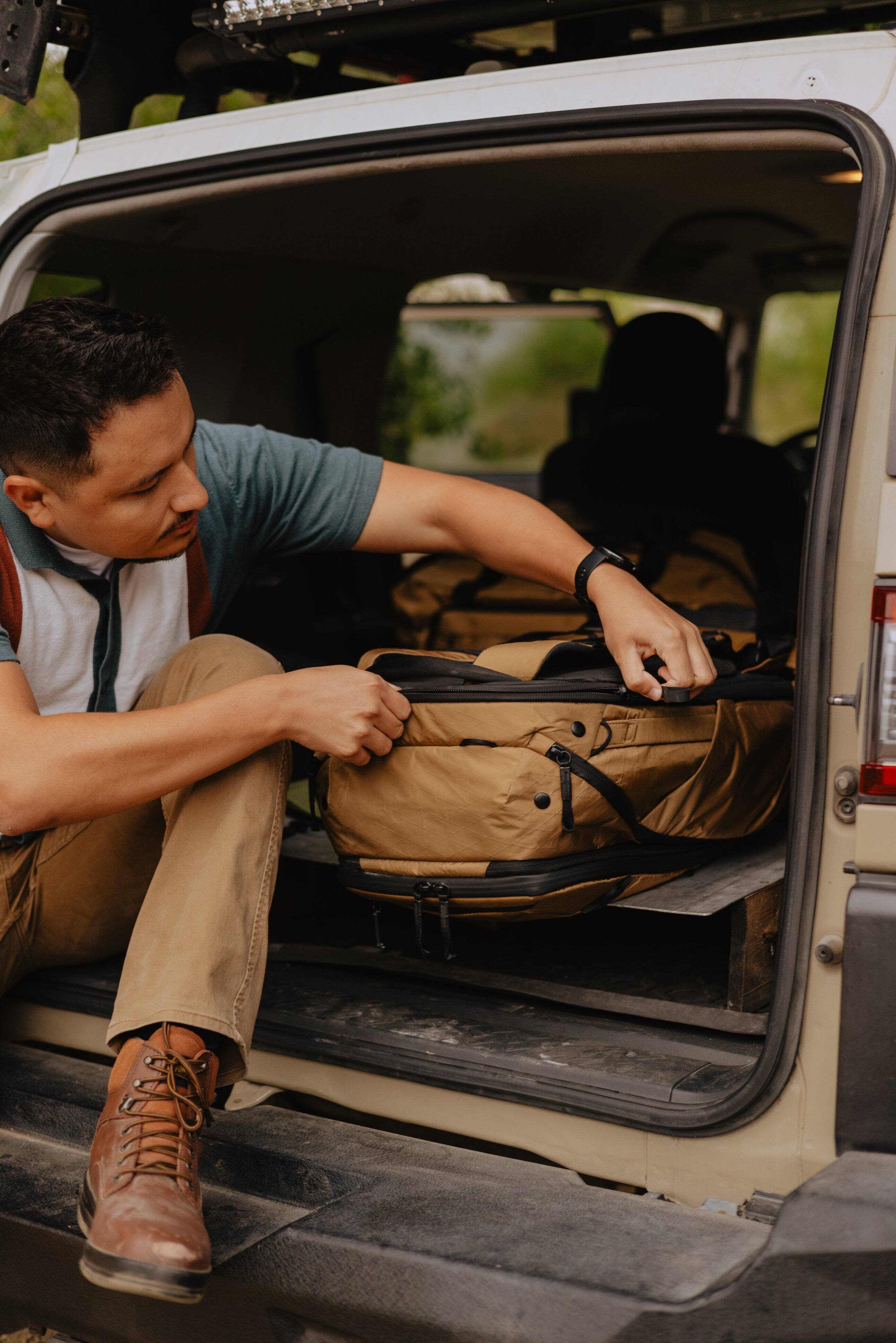 Alt View 19. Peak Design - Travel Backpack 45L - Coyote.