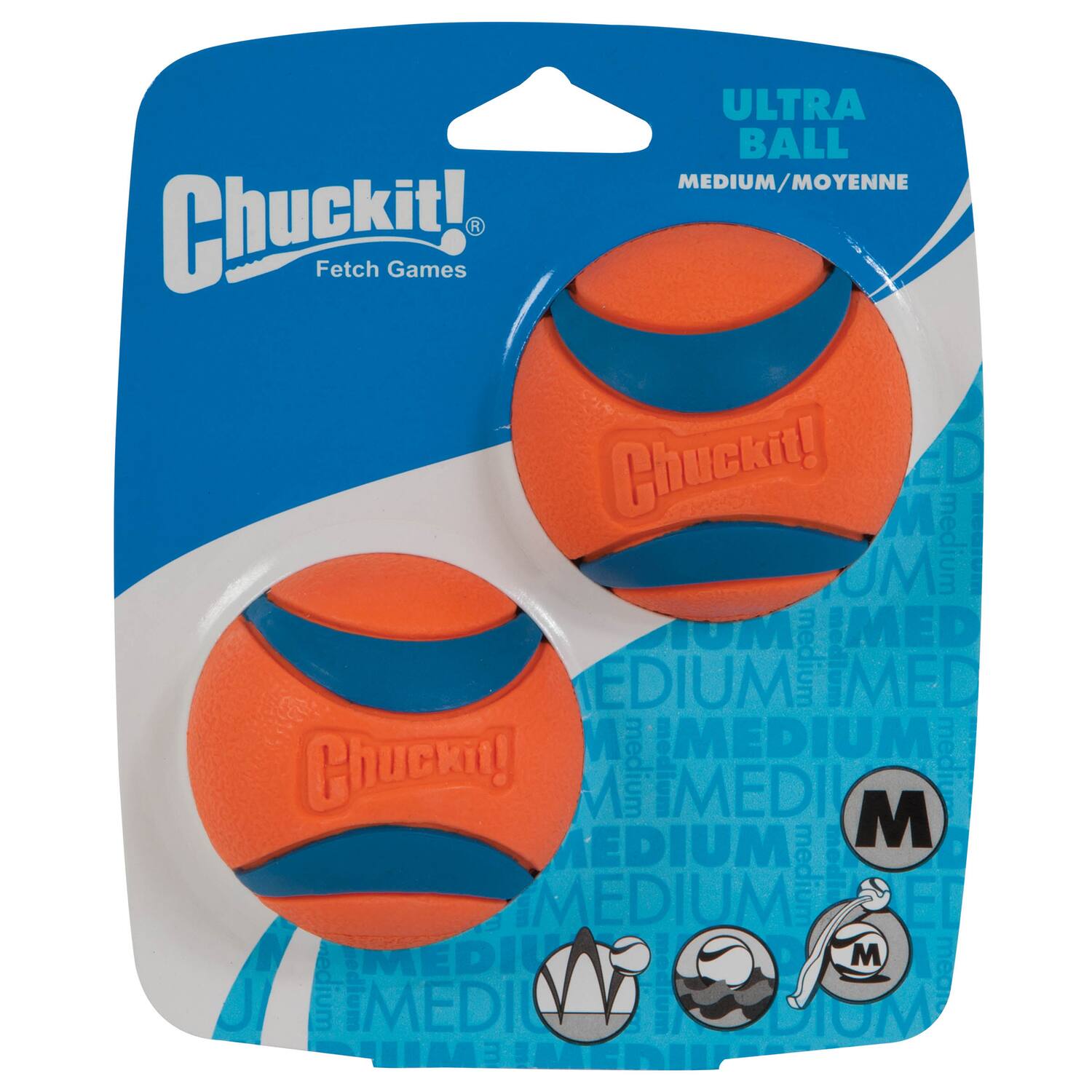 ULTRA BALL MEDIUM/MOYENNE  
Chuckit! Fetch Games  
Chuckit!  
MEDIUM  
M