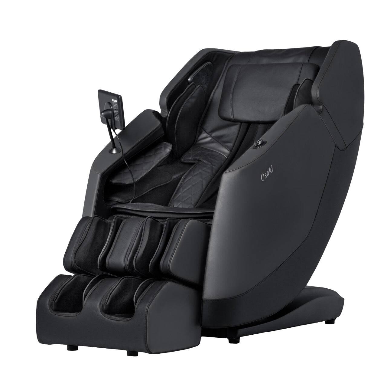 Front. Osaki - Osaki Ziva Massage Chair - Black - Black.