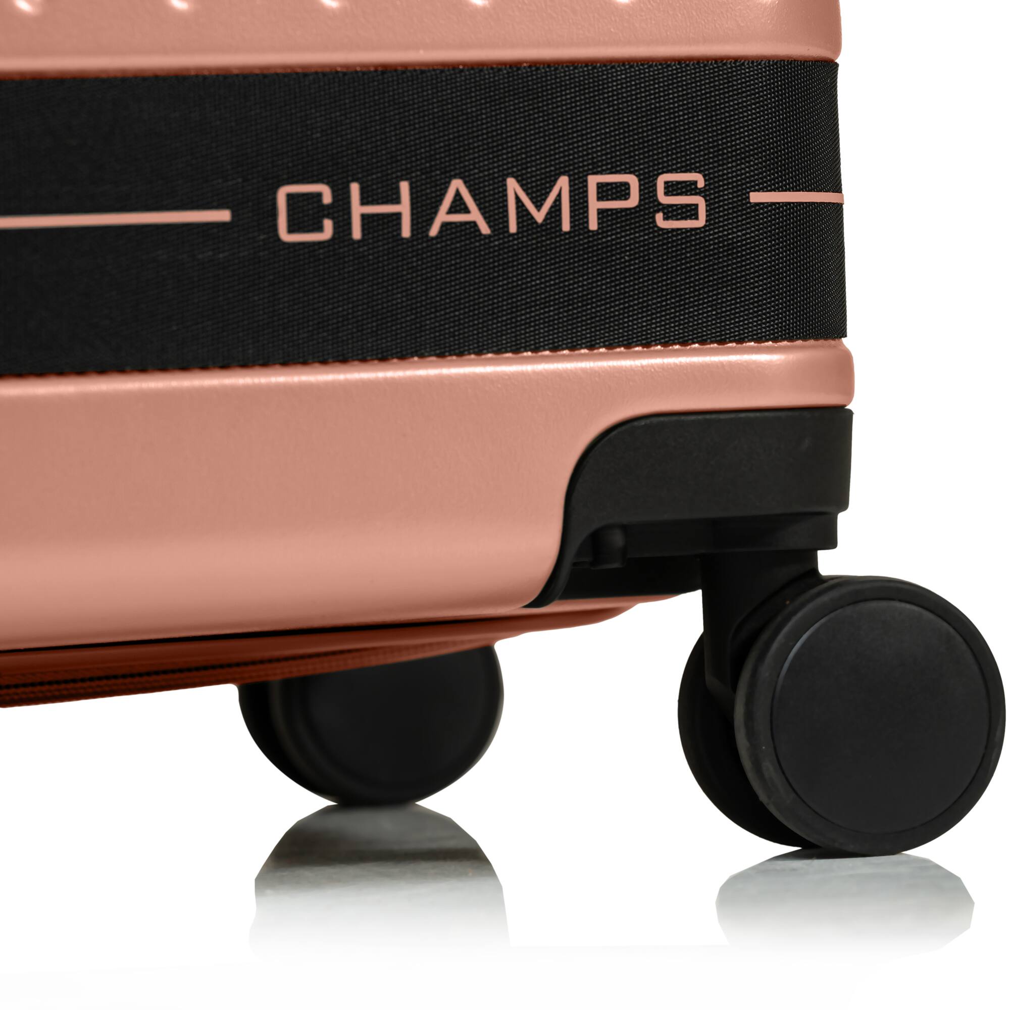 Back. Champs - Fresh II 3-Piece Hardside Luggage Set - Pink.