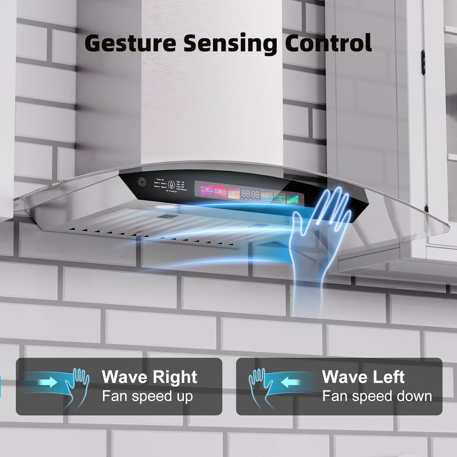Gesture Sensing Control

Wave Right: Fan speed up  
Wave Left: Fan speed down