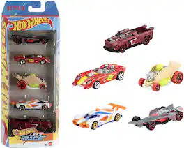 Mattel - Hot Wheels 1:64 Let's Race 5-Pack - Collectibles - Multicolor
